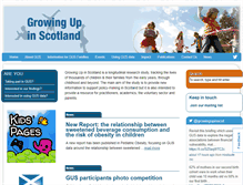 Tablet Screenshot of growingupinscotland.org.uk